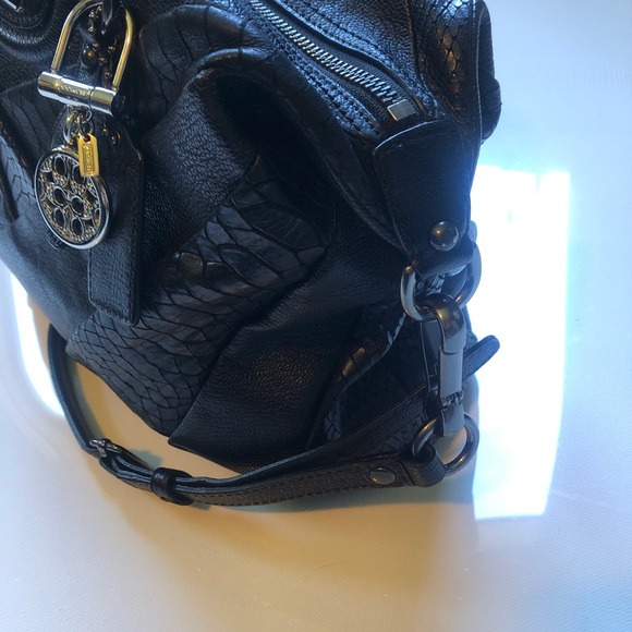 Coach Madison Diagonal Python Purse - Picture 7 of 7